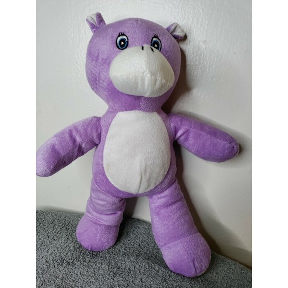 Kellytoy  teddy bear purple, nose white ,14" - Picture 5 of 5